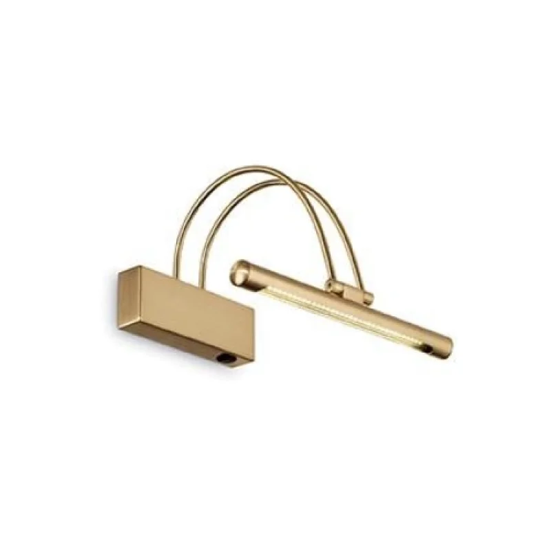 Лампи за картини Bow AP36 Satin Br 121154 – Ideal Lux LED аплик за картини в матиран месинг, 36X0,07W, 3000K, IP20