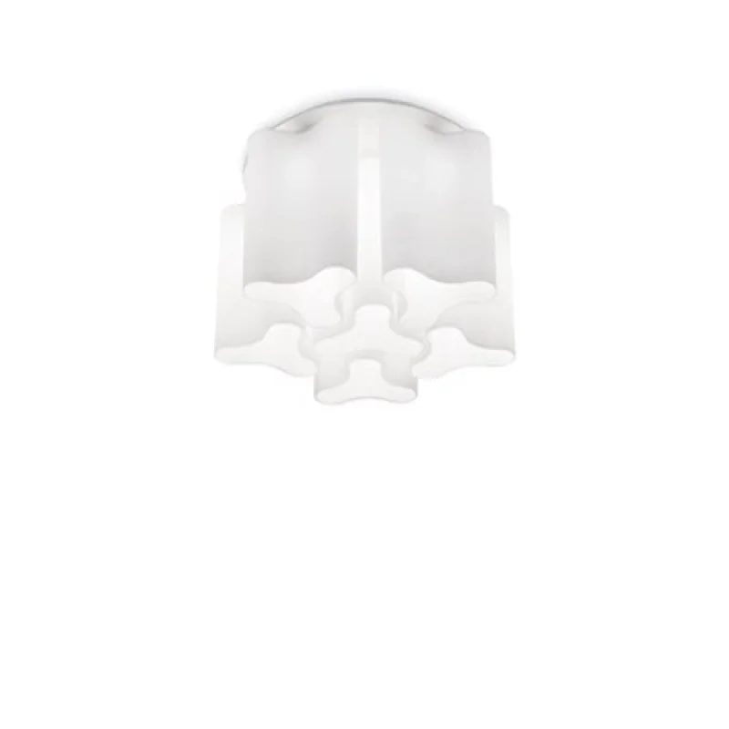 Плафони Compo PL6 WHITE 125503 – Ideal Lux плафон в бял, 6X60W, IP20