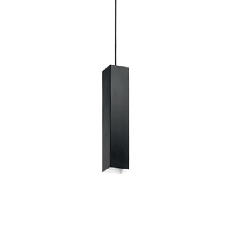 Пендели Sky SP1 NERO 126913 – Ideal Lux пендел в черен, 1X28W, IP20