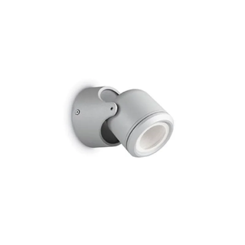 Външно стенно осветление Xeno AP1 GREY 129471 – Ideal Lux фасаден аплик в сив, 1x28W, IP44