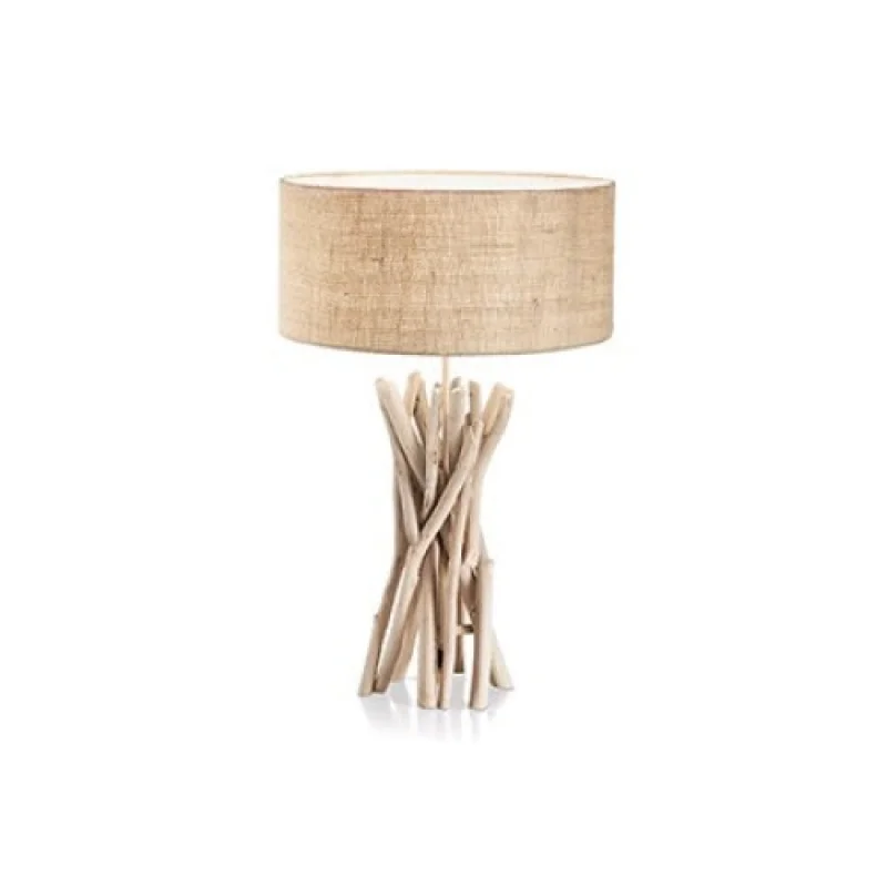 Table Lamps Driftwood TL1 129570 – Ideal Lux table lamp in beige, 1X60W, IP20