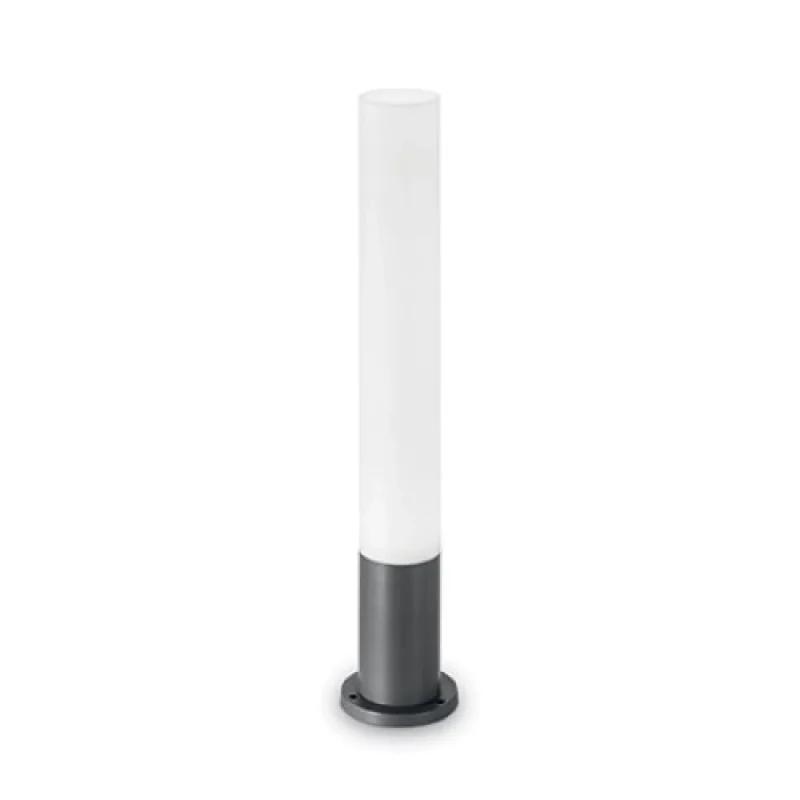 Bollard Lights Edo OUTDOOR PT1 ROUND 138510 – Ideal Lux garden bollard in anthracite, 1x15W, IP 44