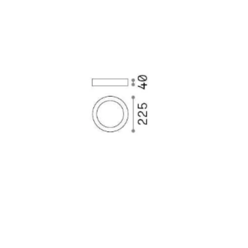 Universal P 138602 – Ideal Lux LED панел за външен монтаж в бял, 1X19W, 3000K, IP20