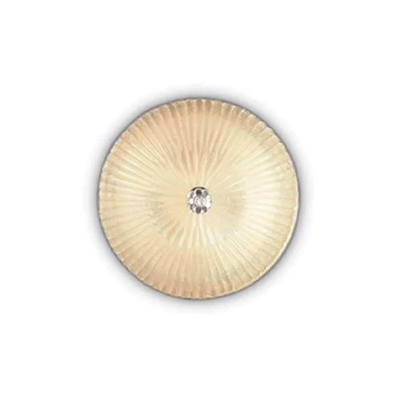 Ceiling Lights Shell PL3 AMBER 140179 – Ideal Lux ceiling light in amber, 3X60W, IP20