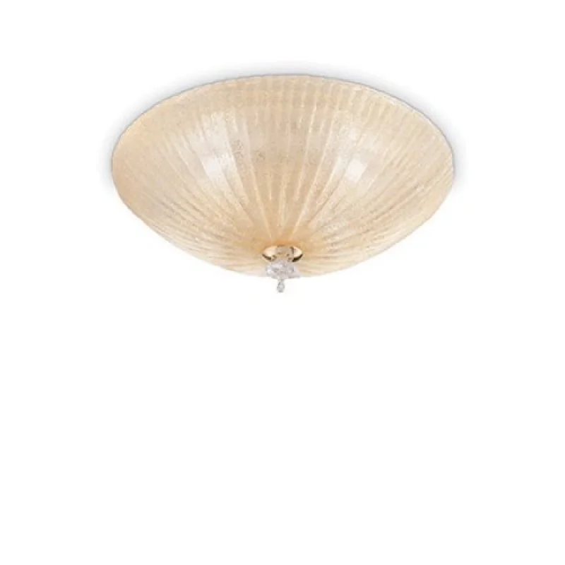 Ceiling Lights Shell PL4 AMBER 140186 – Ideal Lux ceiling light in amber, 4X60W, IP20