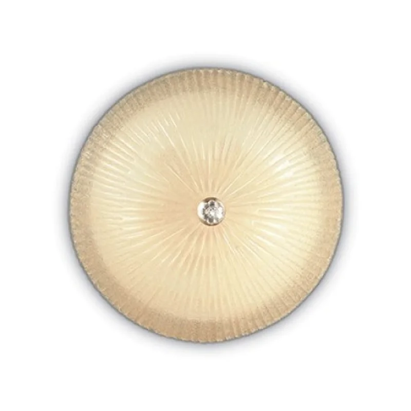 Плафони Shell PL6 AMBER 140193 – Ideal Lux плафон в кехлибар, 6X60W, IP20