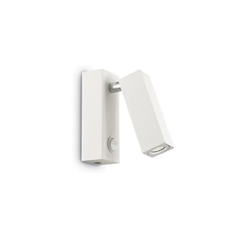 Wall Lights Page AP1 SQUARE BIANCO 142258 – Ideal Lux LED wall light in matt white, 3W, 3000K, IP20