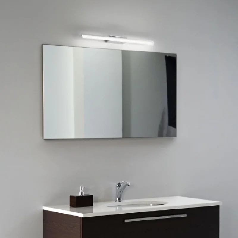 Riflesso AP60 142272 – Ideal Lux LED wall light for bathroom in chrome, 10W, 3000K, IP54