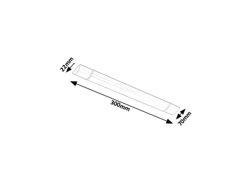 Batten Light – LED осветление за кухня в бяло, 300мм, 10W, 4000K