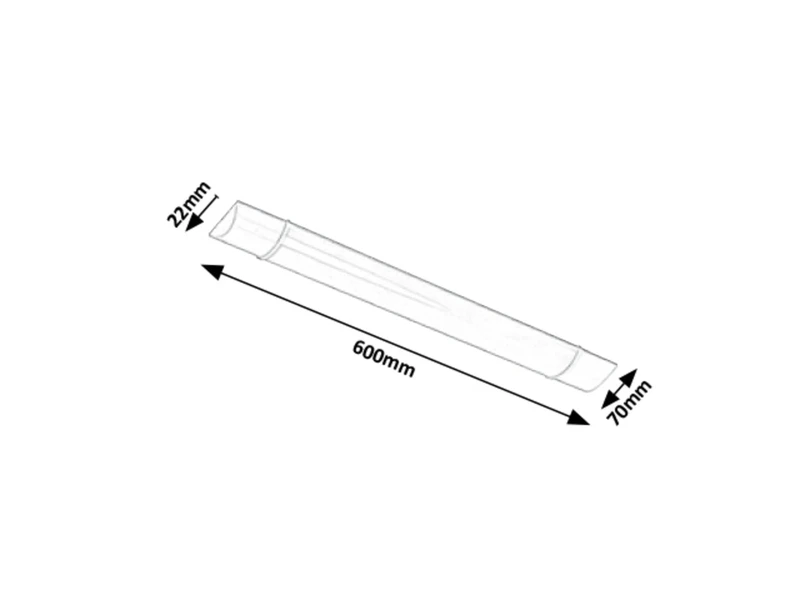 Batten Light – LED lighting for kitchen in white, 600mm, 20W, 4000K