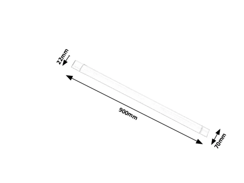 Batten Light – LED lighting for kitchen in white, 900mm, 30W, 4000K