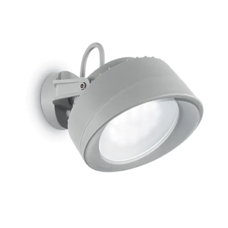 Външно стенно осветление Litio AP1 145327 – Ideal Lux фасаден аплик в сив, 1x7W, IP66