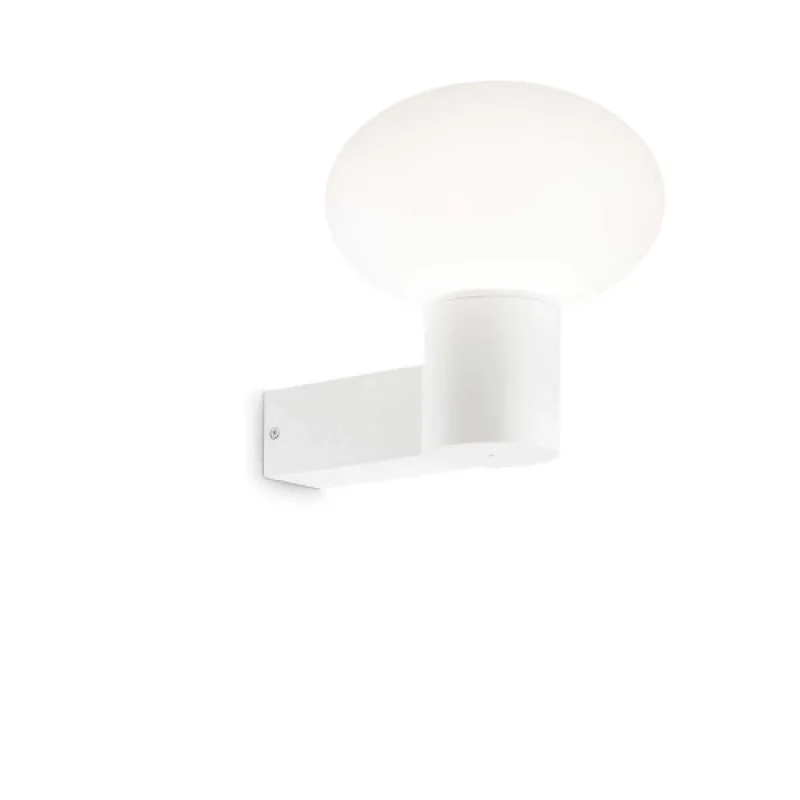 Outdoor Wall Lights +145068 CLIO AP1 WHITE 146775 – Ideal Lux facade wall light in white matt., 1x42W, IP44