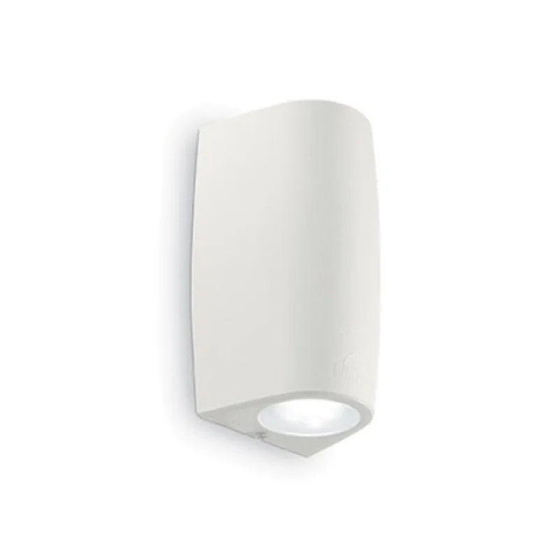 Outdoor Wall Lights Keope AP1 SMALL WHITE 147765 – Ideal Lux facade wall light in white, 1x6W, IP55