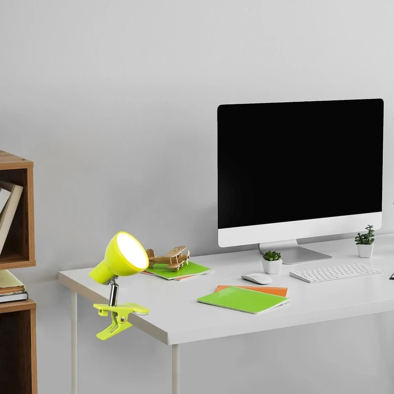 Noah – LED спот с щипка в зелено, Ø70мм, 5W, 3000K