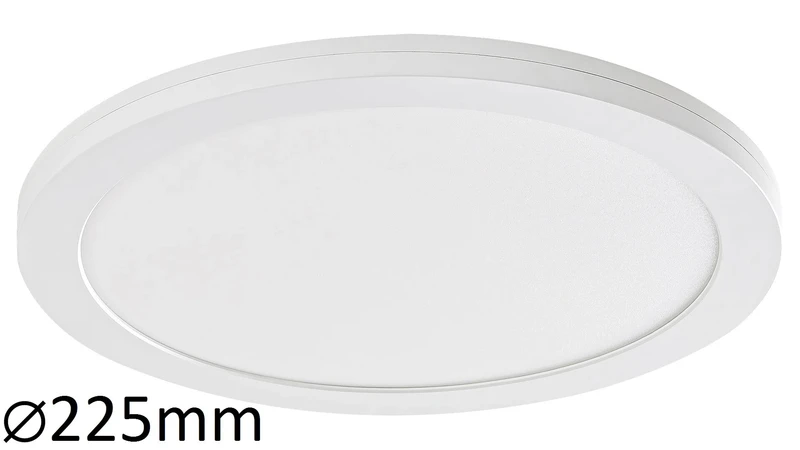 Sonnet – LED плафон за вграждане и открит монтаж в бяло, Ø225мм, 18W, 4000K