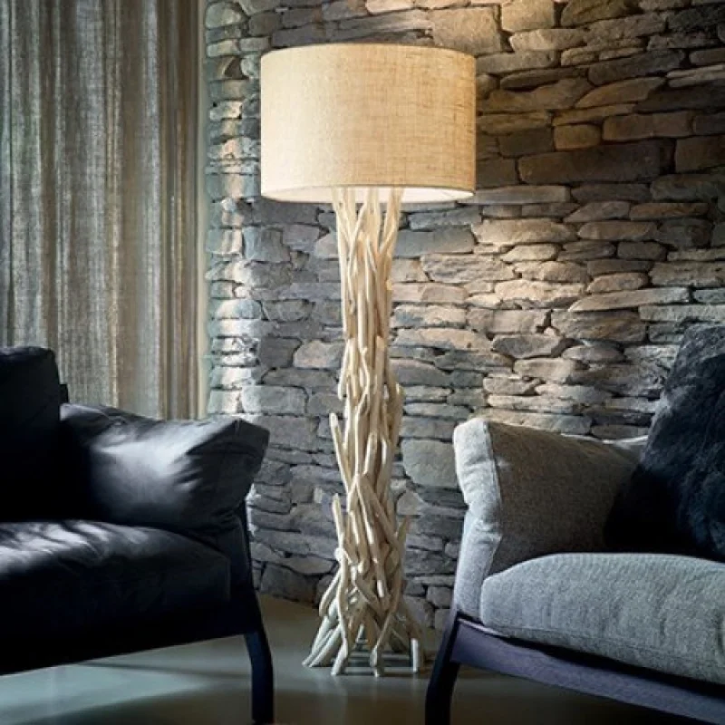 Floor Lamps Driftwood PT1 148939 – Ideal Lux floor lamp in beige, 1X60W, IP20