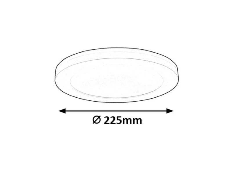 Sonnet – LED плафон с датчик за движение в бяло, Ø225мм, 18W, 4000K