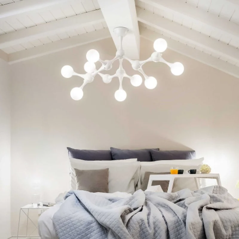 Ceiling Lights Nodino PL9 BIANCO 149622 – Ideal Lux ceiling light in white, 9X15W, IP20