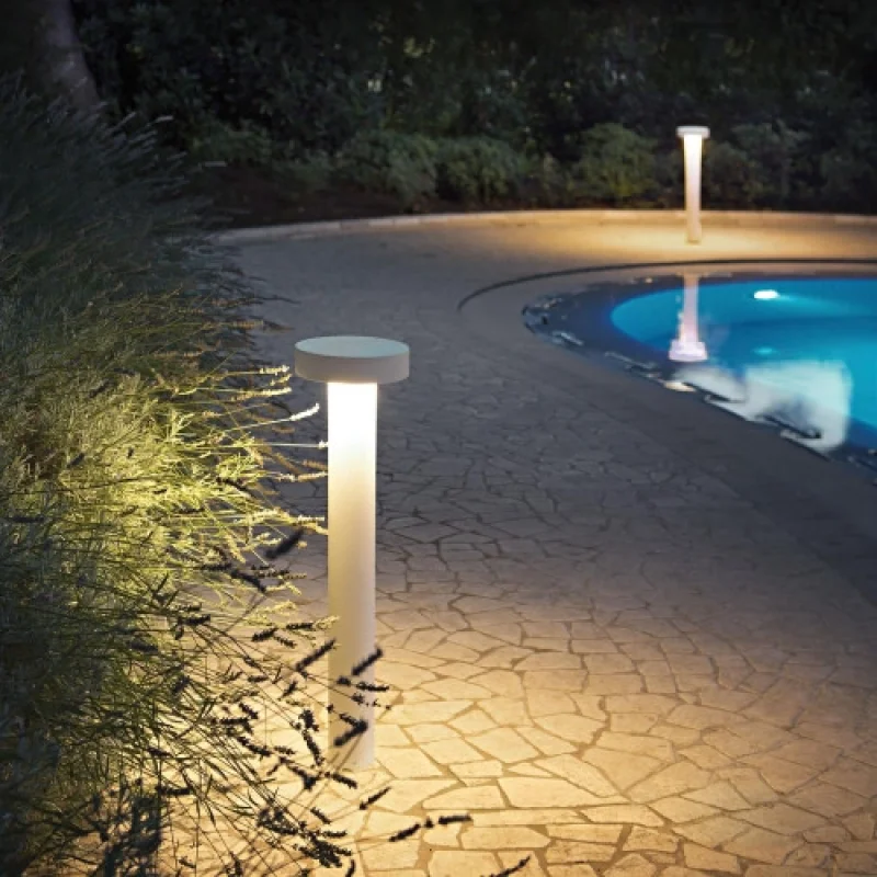 Bollard Lights Tesla PT4 BIG 153179 – Ideal Lux garden bollard in white, 4X15W, IP44