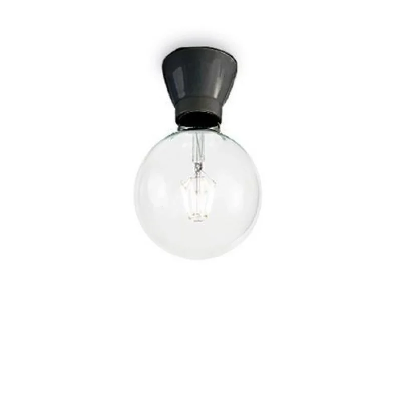 Плафони Winery PL1 Nero 155142 – Ideal Lux плафон в черен, 1X60W, IP20