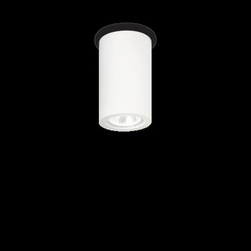 Outdoor Downlights Tower PL1 ROUND 155869 – Ideal Lux downlight for outdoor mounting in white, 1X35W, IP20