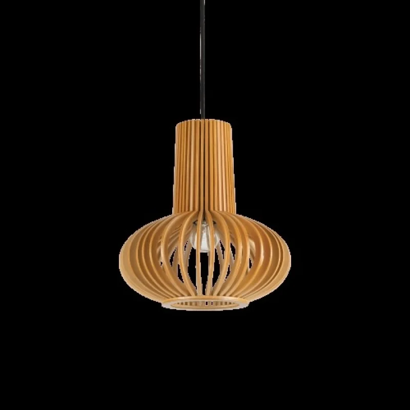 Пендели Citrus-2 SP1 159850 – Ideal Lux пендел в натурално дърво, 1X60W, IP20
