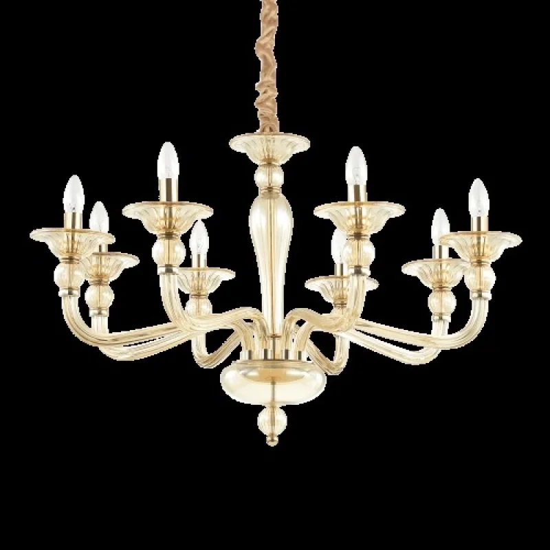 Danieli SP8 AMBRA 159973 – Ideal Lux полилей в златист, 8X40W, IP20