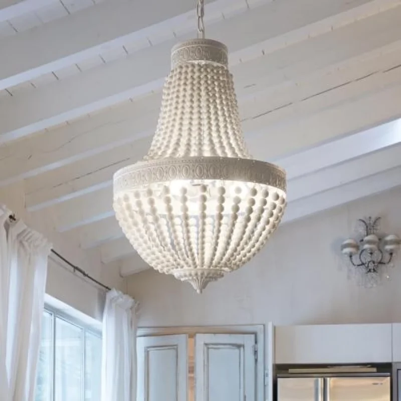 Chandeliers Monet SP5 Bianco 162737 – Ideal Lux chandelier in white, 5X40W, IP20