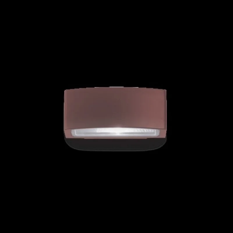 Външно стенно осветление Andromeda AP1 Coffee 163536 – Ideal Lux фасаден аплик в кафяв, 1x60W, IP55