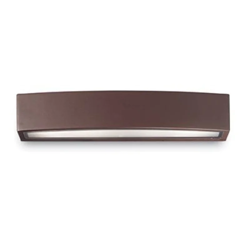 Външно стенно осветление Andromeda AP2 Coffee 163550 – Ideal Lux фасаден аплик в кафяв, 2x60W, IP55