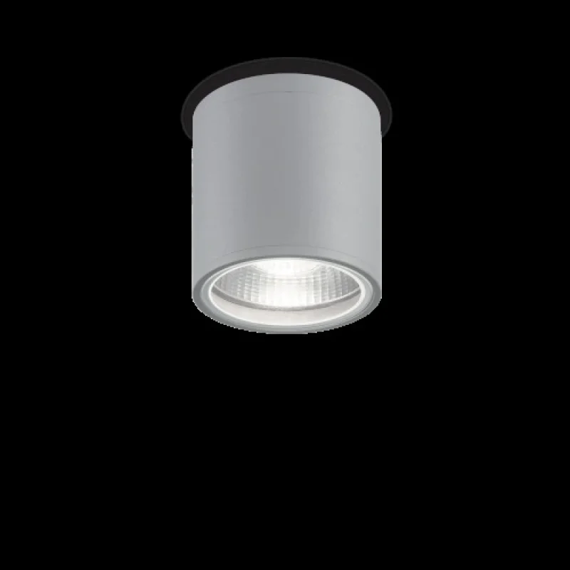 Луни за външен монтаж Gun PL1 163642 – Ideal Lux фасадна луна за външен монтаж в сив, 1x28W, IP44
