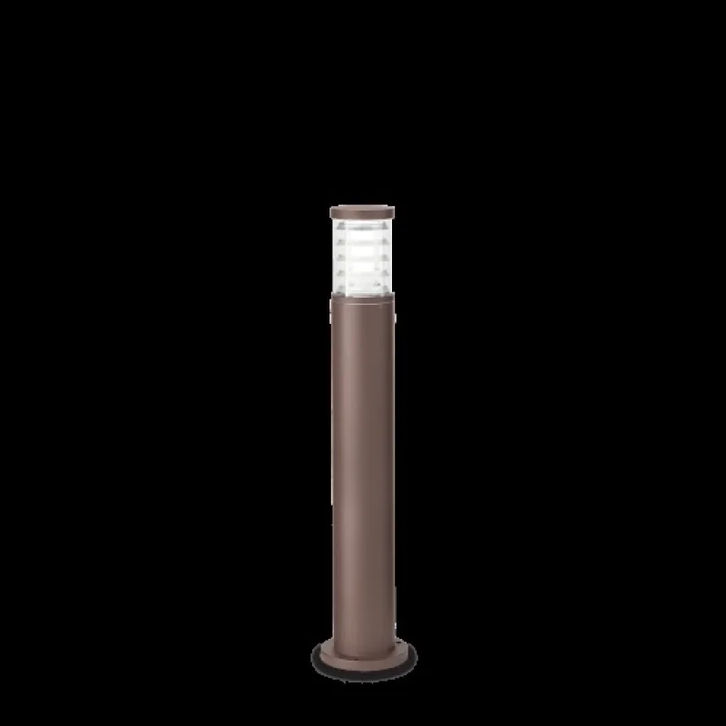 Bollard Lights Tronco PT1 Big Coffee 163741 – Ideal Lux garden bollard in brown, 1x60W, IP44