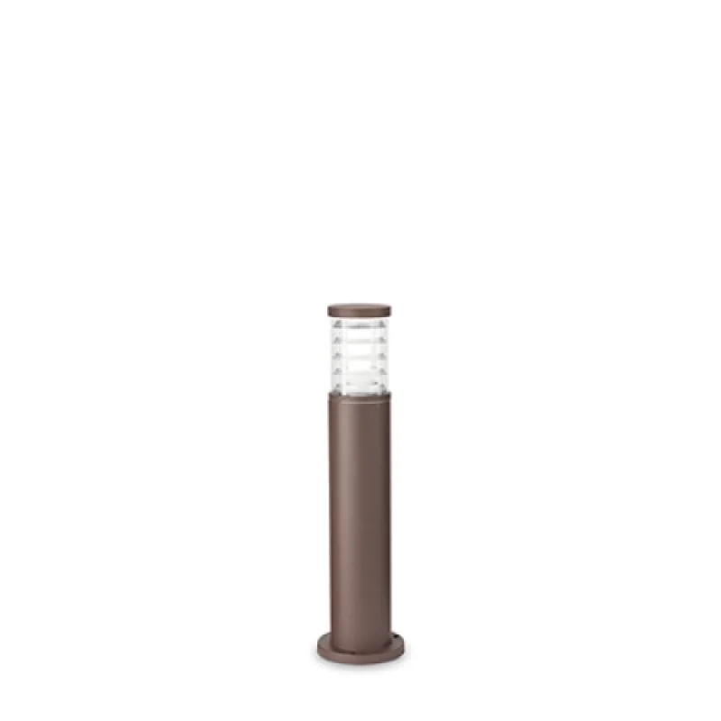 Външни стоящи лампи Tronco PT1 Small Coffe 163758 – Ideal Lux градински стълб в кафяв, 1x60W, IP44
