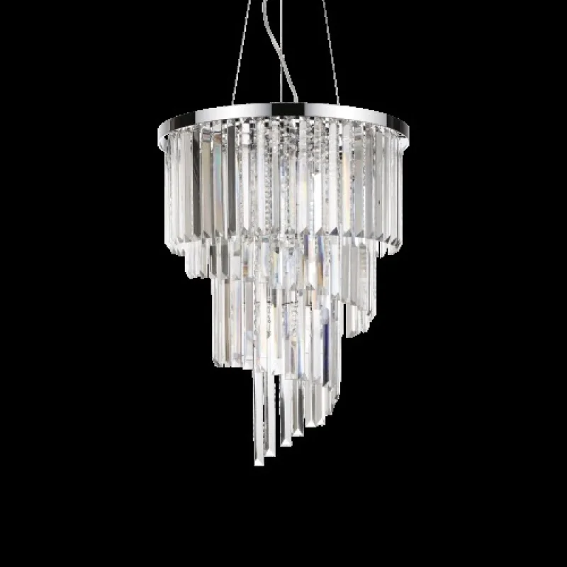 Carlton SP12 CROMO 166247 – Ideal Lux пендел в хром, 12X40W, IP20