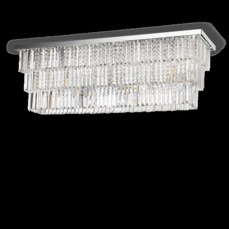 Плафони Martinez PL8 CROMO 166285 – Ideal Lux плафон в хром, 8X40W, IP20