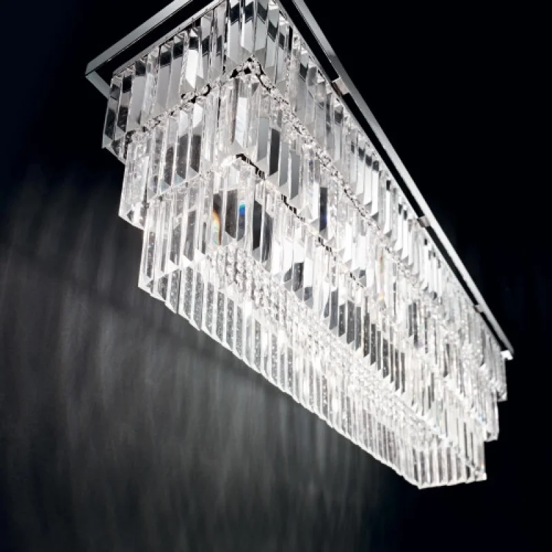 Pendant Lights Martinez SP8 CROMO 166360 – Ideal Lux pendant in chrome, 8X40W, IP20