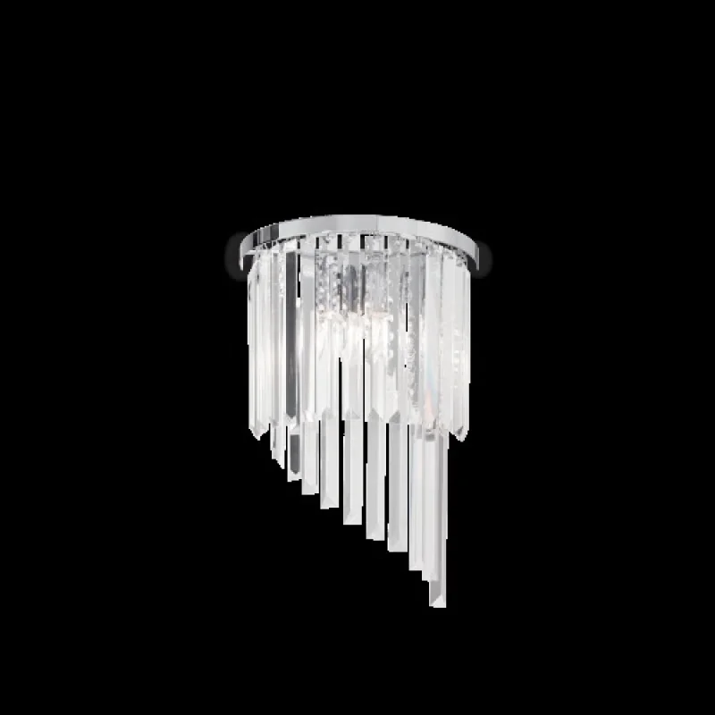 Wall Lights Carlton AP3 CROMO 168913 – Ideal Lux wall light in chrome, 3X40W, IP20