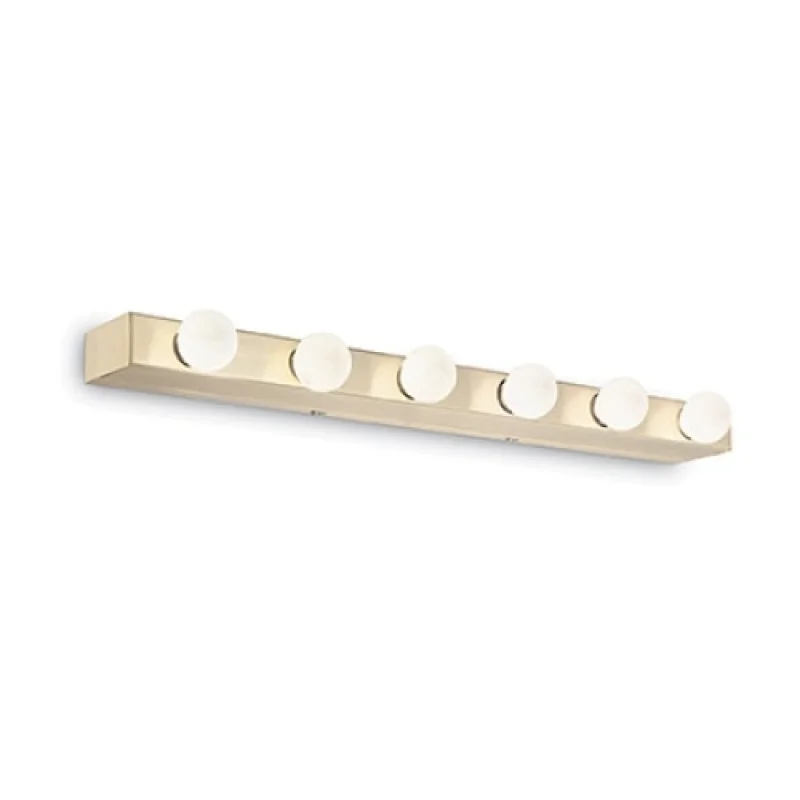 Стенно осветление (аплици) Prive AP6 Brass 179681 – Ideal Lux аплик в месинг, 6x40W, IP20