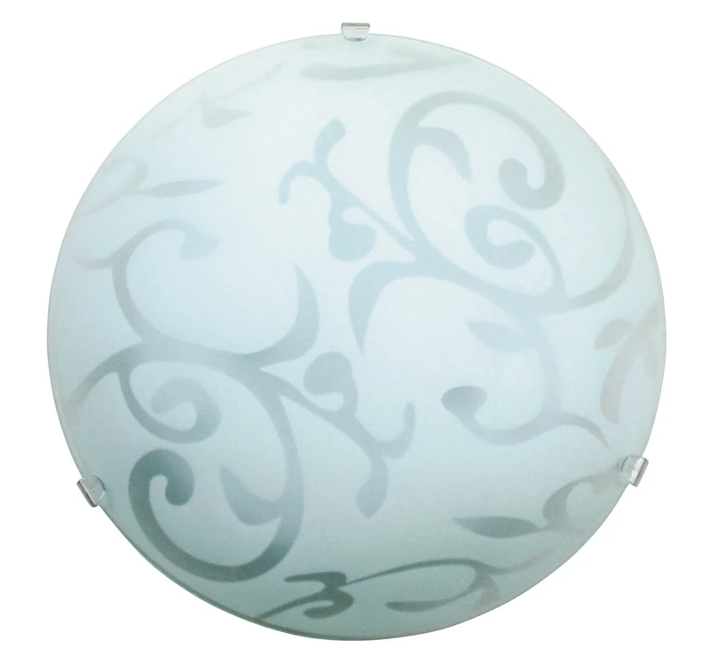 Ceiling Lights Scroll – ceiling light with opal glass, Ø250mm, 1×E27, IP20