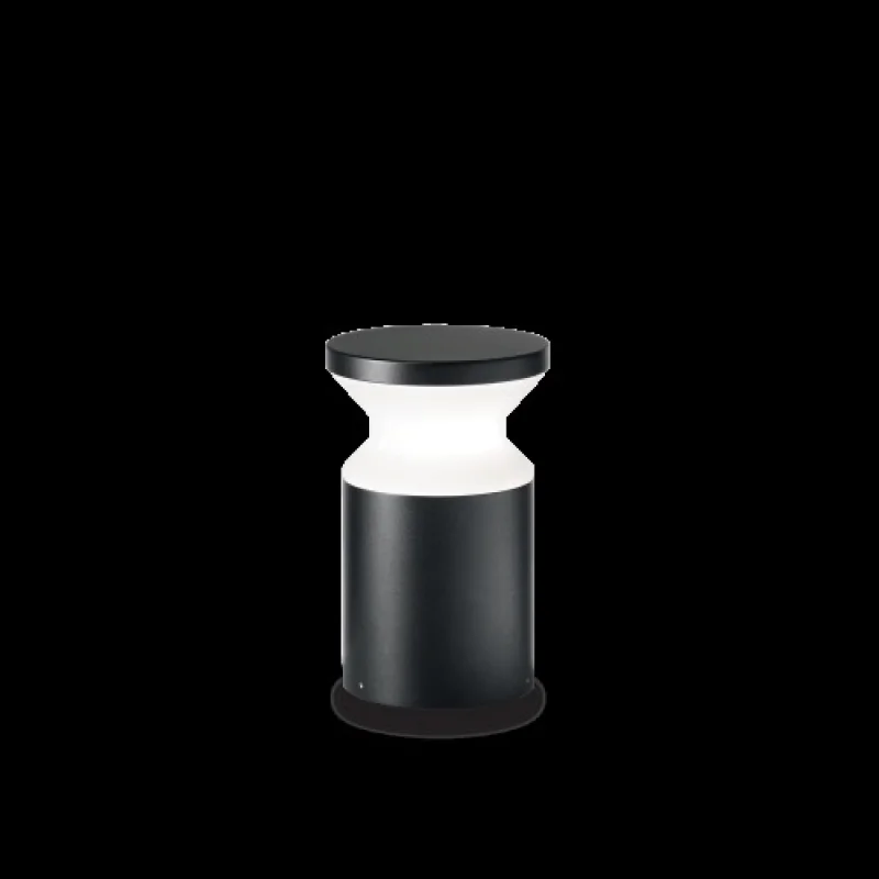 Bollard Lights Torre PT1 H22 BLACK 186979 – Ideal Lux garden bollard in black, 1X15W, IP44