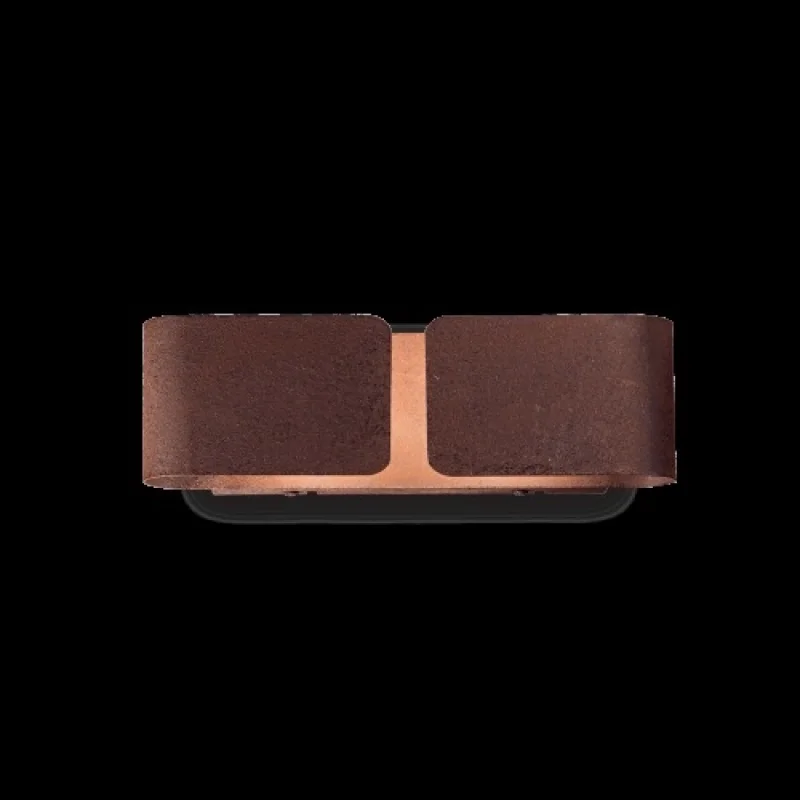 Wall Lights Clip AP2 Small Antiqu Brown 187365 – Ideal Lux wall light in antique brown, 2x60W, IP20