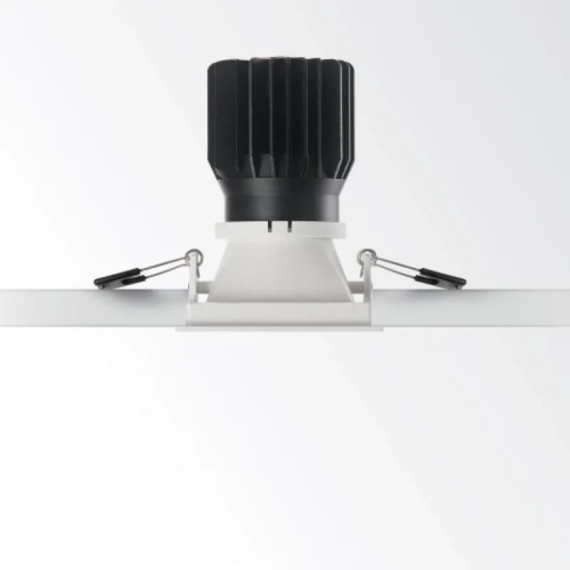 Game SQUARE 192376 – Ideal Lux LED downlight for recessed mounting in white, 11W, 3000K, IP20