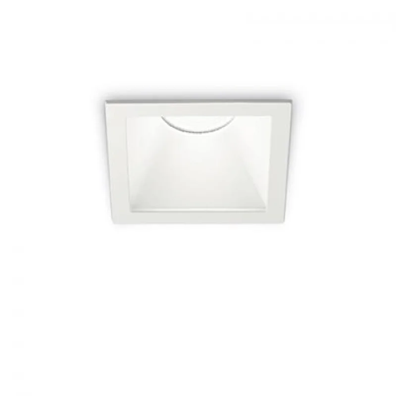 Recessed Downlights Game SQUARE 192376 – Ideal Lux LED downlight for recessed mounting in white, 11W, 3000K, IP20