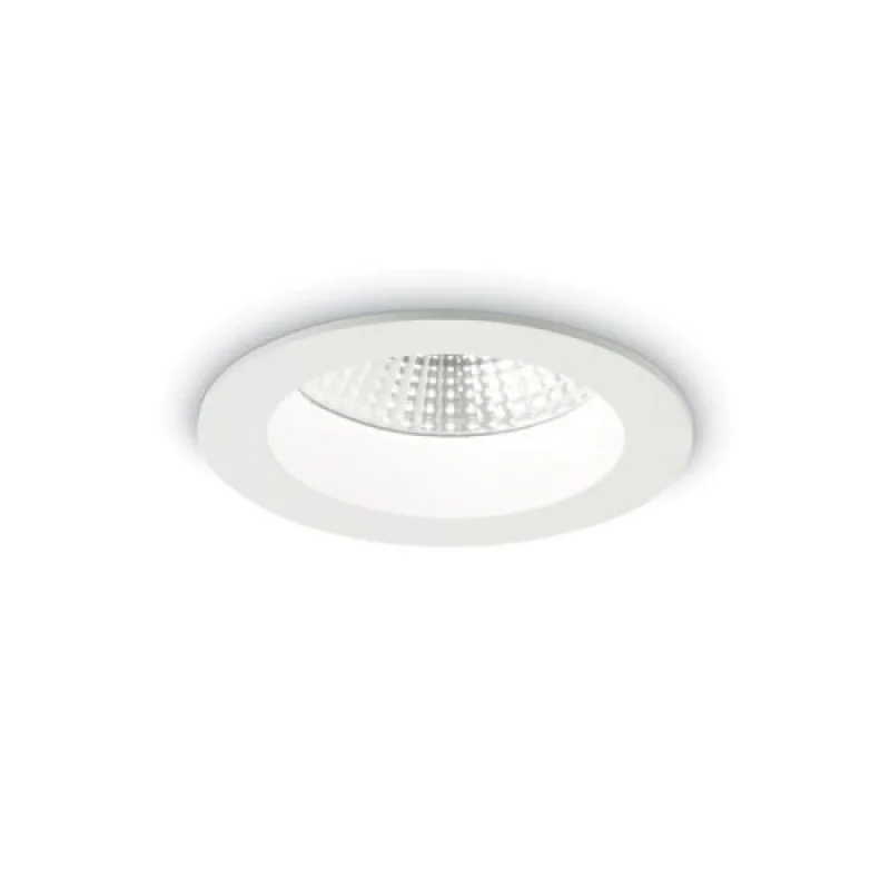 Осветление за баня Basic AC 193458 – Ideal Lux LED луна за вграждане за баня в бял, 10W, 3000K, IP44