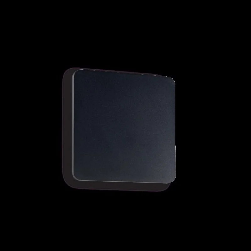 Стенно осветление (аплици) Cover AP1 SQUARE SMALL NERO 195766 – Ideal Lux LED аплик в черен, 9W, 3000K, IP20