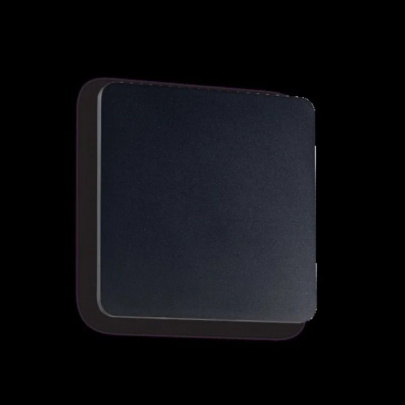 Стенно осветление (аплици) Cover AP1 SQUARE BIG NERO 195773 – Ideal Lux LED аплик в черен, 11W, 3000K, IP20