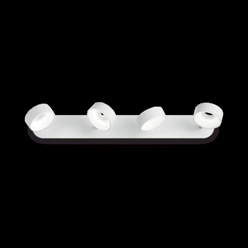 Спотове Oby PL4 196718 – Ideal Lux LED спот в бял, 24W, 3000K, IP20