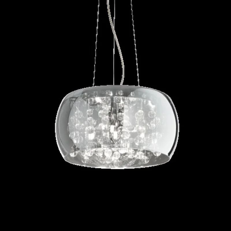 Pendant Lights Audi-80 SP5 FUME 197661 – Ideal Lux pendant in chrome, 5X40W, IP20