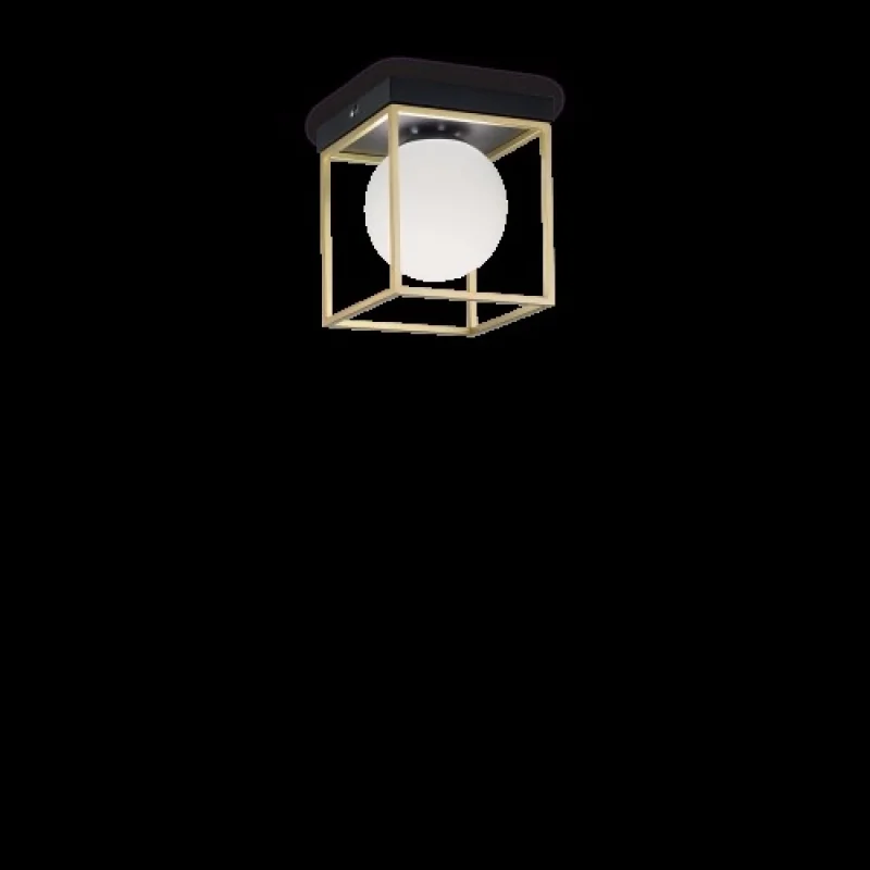 Плафони Lingotto PL1 198132 – Ideal Lux плафон в черен, 1X40W, IP20